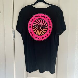 NWT VS PINK Black Tee